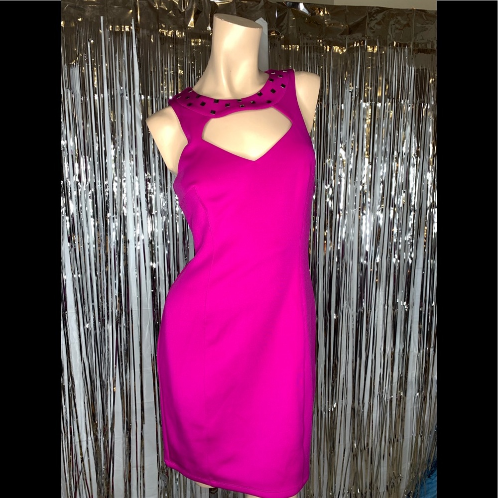 Pink Guess Studded Collar Dress